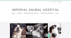Desktop Screenshot of myimperialanimalhospital.com
