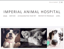 Tablet Screenshot of myimperialanimalhospital.com